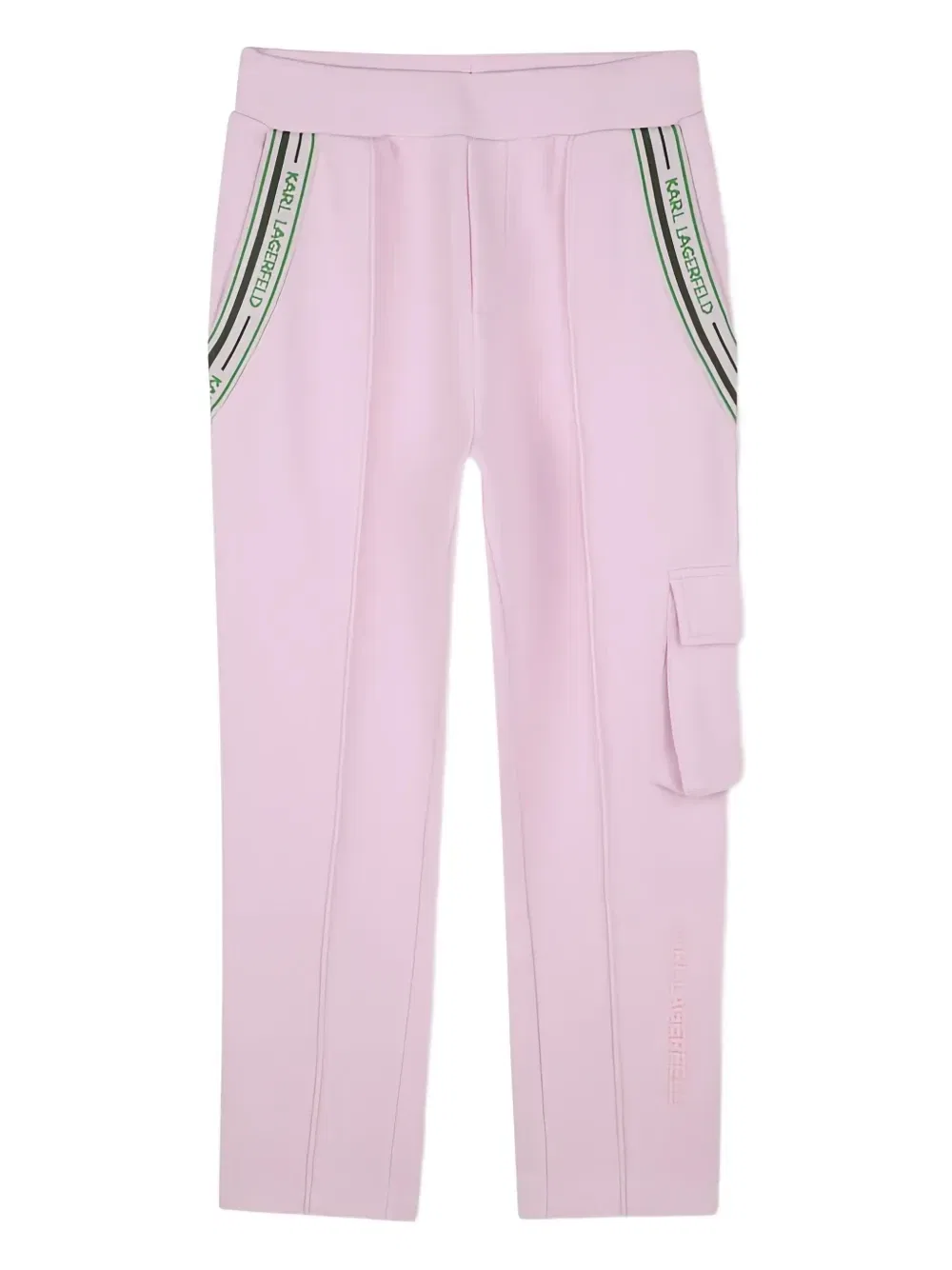 Брюки карго с логотипом KARL LAGERFELD KIDS, черный