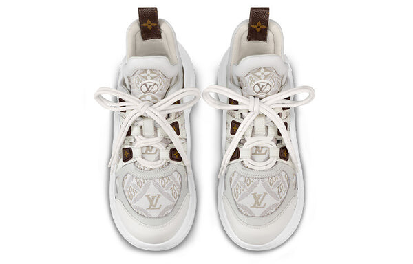 Кроссовки archlight 1.0 sneakers 'beige with monogram' Louis Vuitton, белый — фото 3