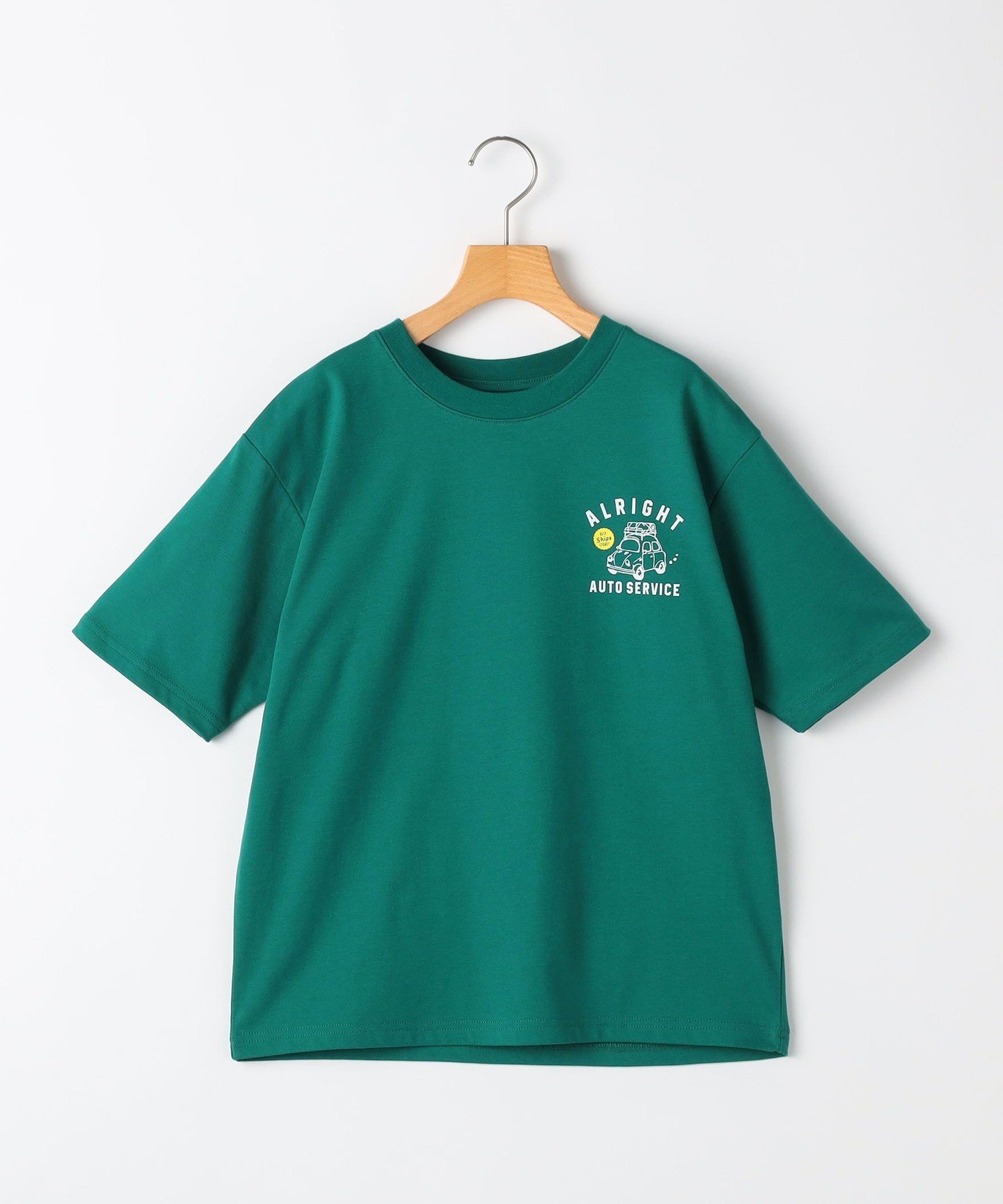 Детская футболка с коротким рукавом и принтом, размер 140~160 см SHIPS KIDS, Green