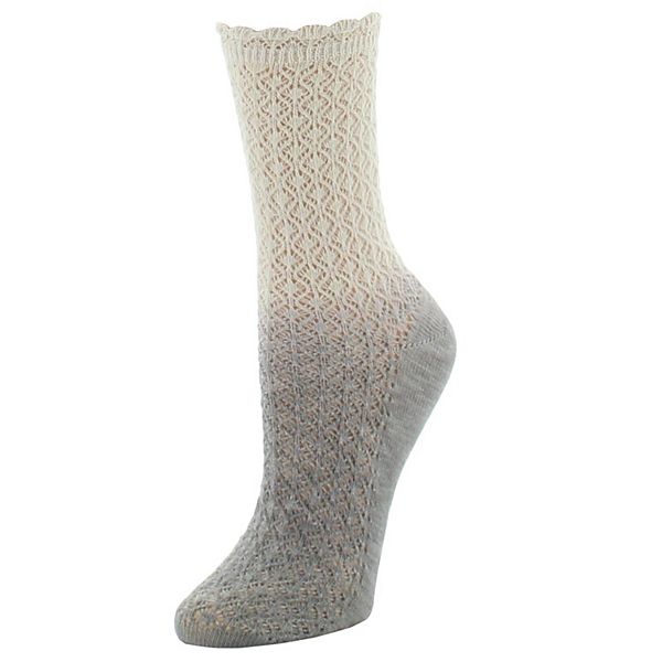 

Текстурированные носки Ombre из хлопковой смеси Natori, Pale Silver