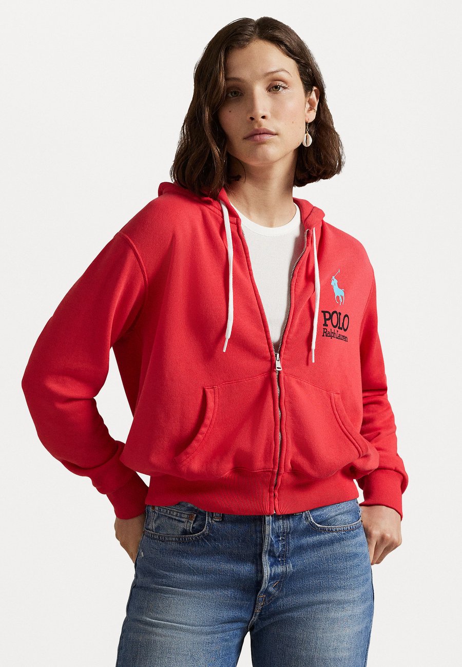 

Толстовка Polo Ralph Lauren BIG PONY LIGHTWEIGHT FLEECE ZIP HOODIE, Deep Orangey Red/Orange