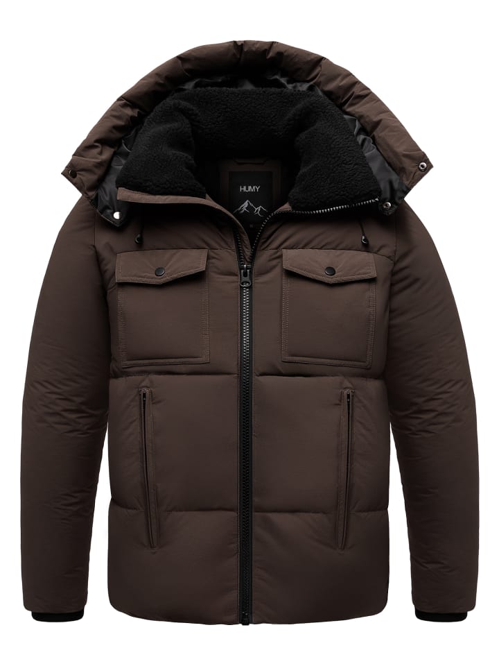 

Зимняя куртка с флисовой подкладкой коричневого цвета Humy