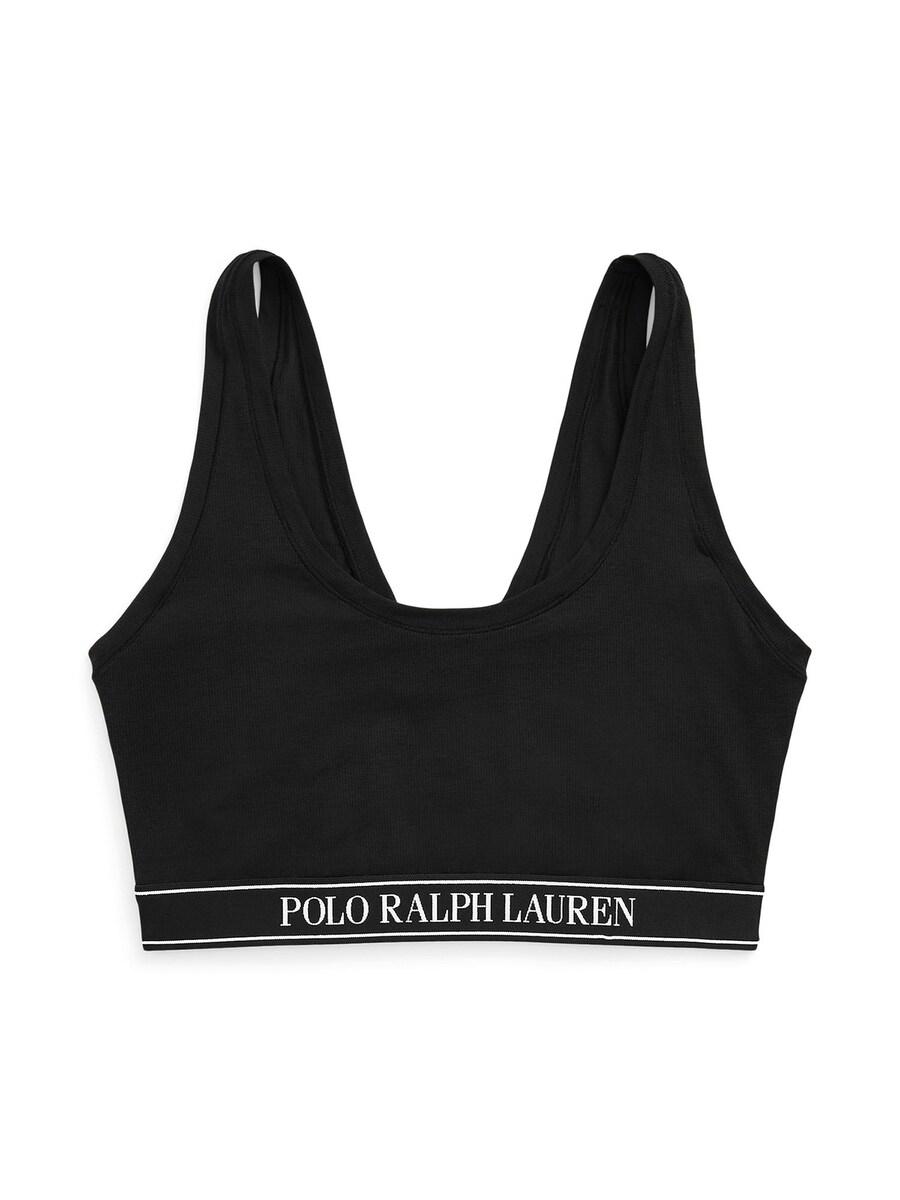 

Бюстгальтер-бралетт Polo Ralph Lauren Built Up Bralette - Polo Essentials, черный