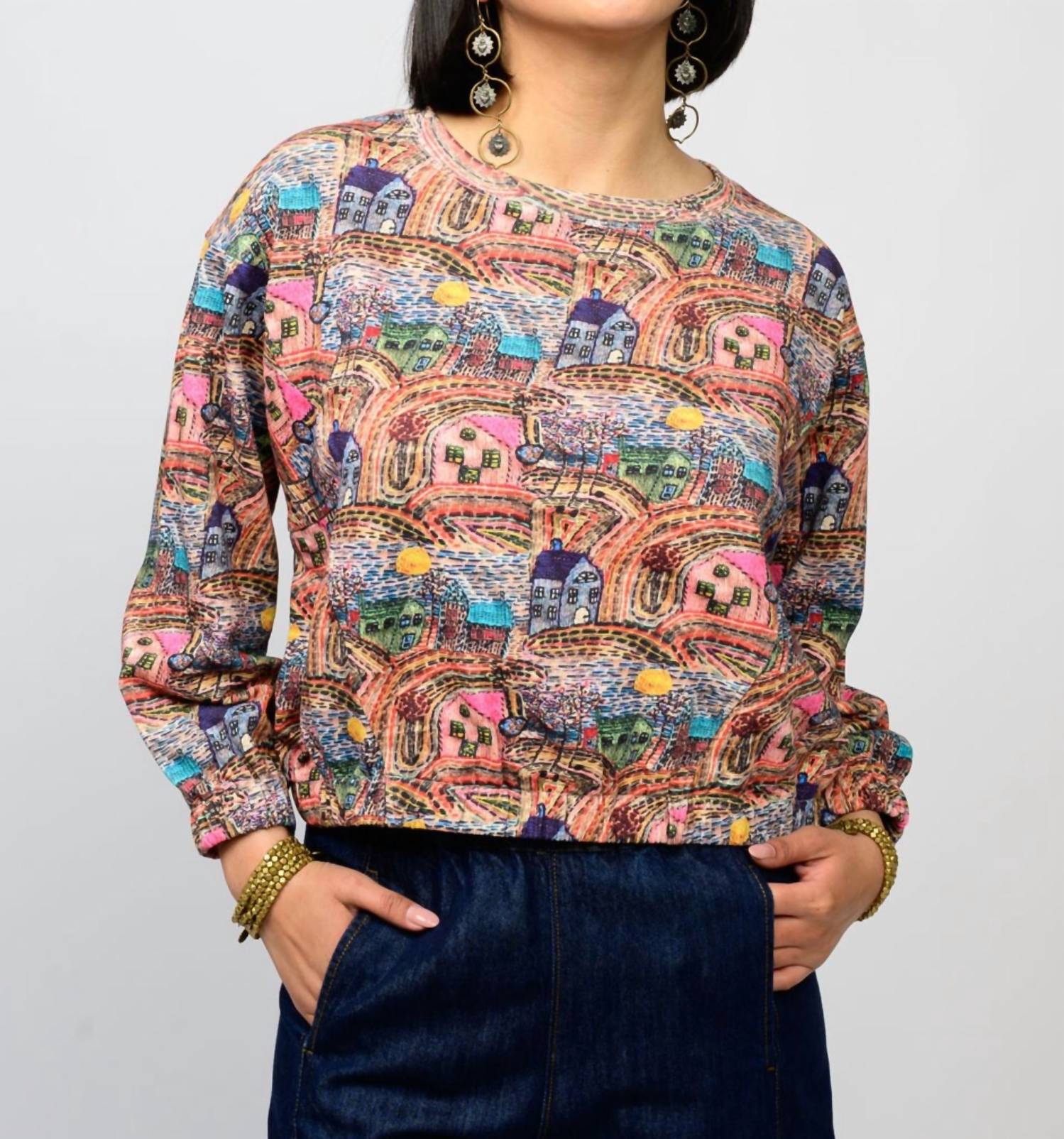 

Извилистые дороги, верхушки домов Ivy Jane, houses