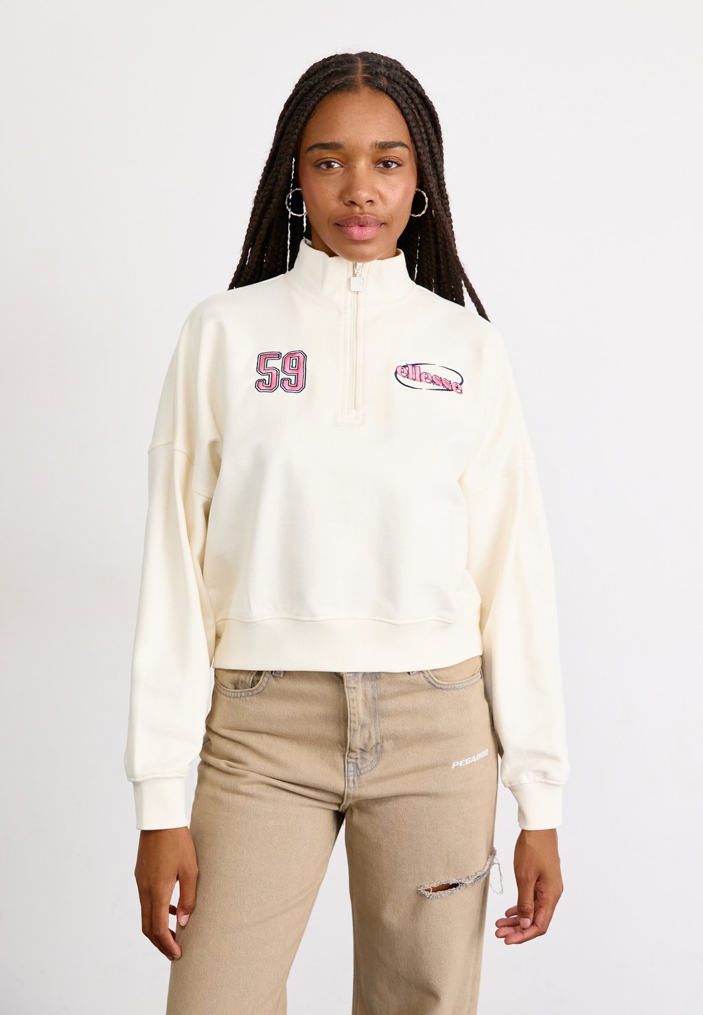 

Толстовка CONSTANTA 1/4 ZIP Ellesse, кремовый