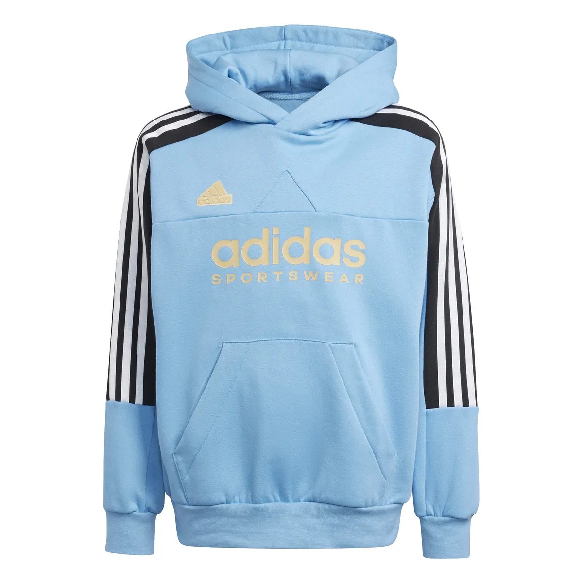 

Толстовка с капюшоном Adidas Sportswear "J NP HOODIE", цвет Light Blue / Black / White / Hazy Beige