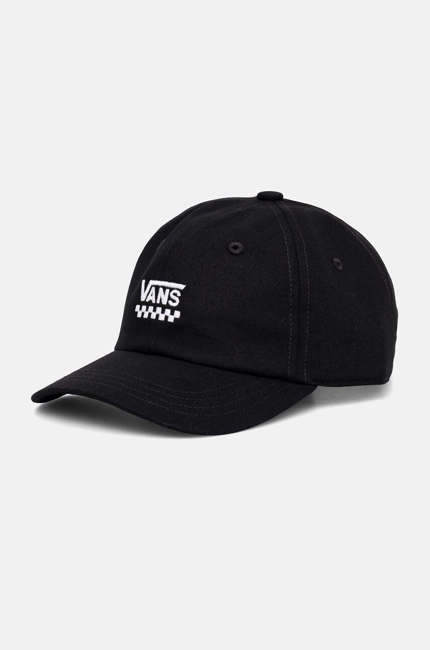 

Детская хлопковая кепка Vans с козырьком Court Side Curved Bill Jockey, черный