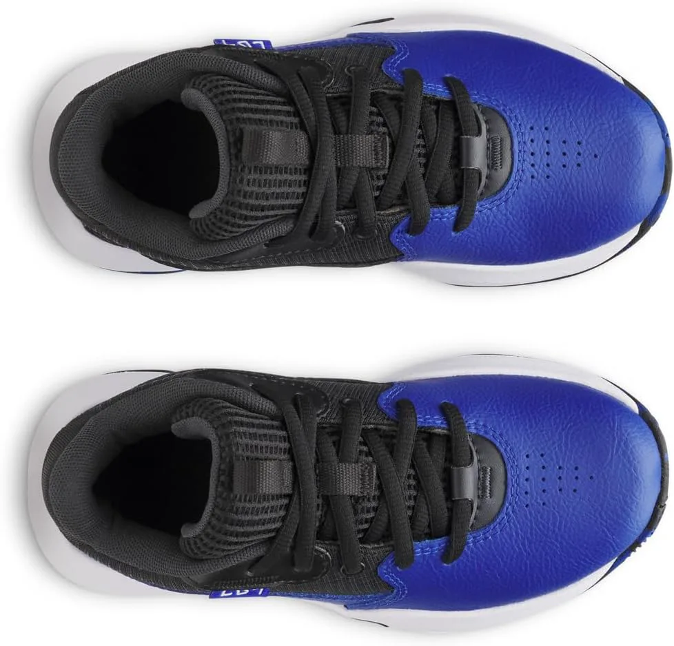 Детские баскетбольные кроссовки Under Armour Lockdown 7 для дошкольников, черно-белый — фото 4