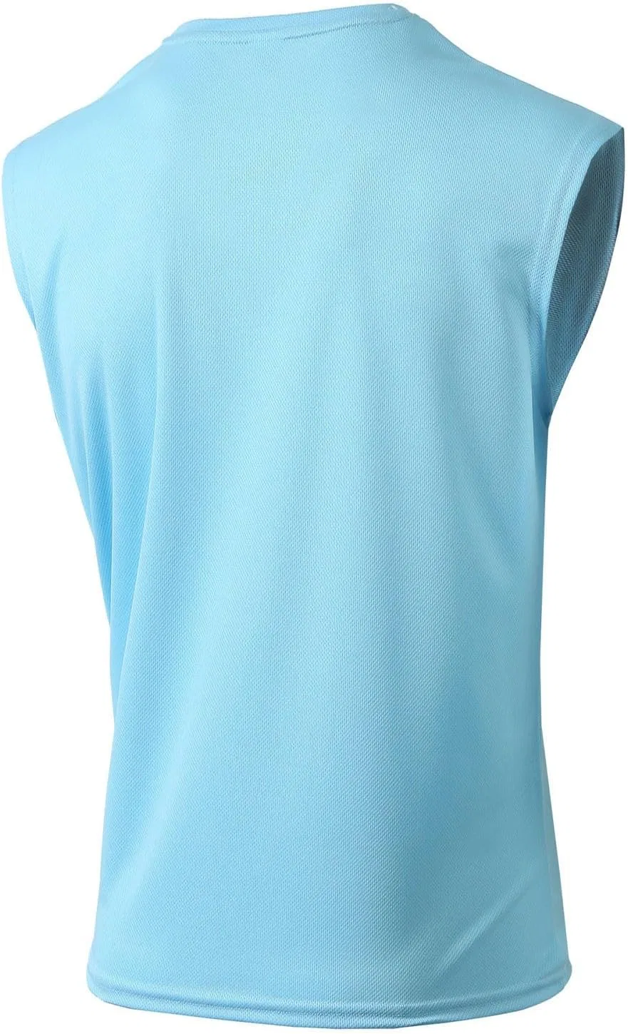 Мужской топ-сетка Athletic Sleeveless, Light Blue — фото 3