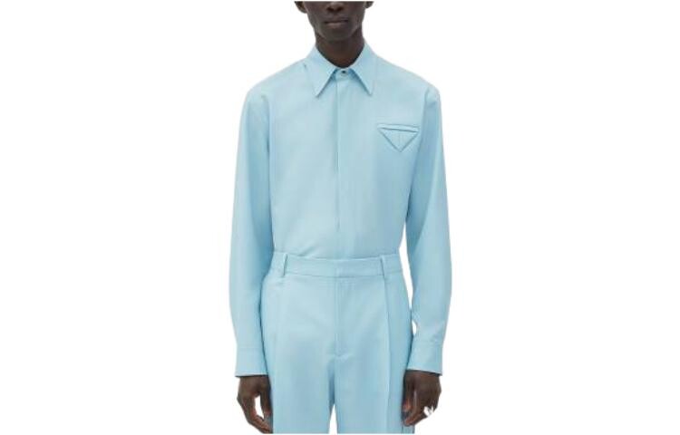 

Рубашка мужская синяя Bottega Veneta, синий