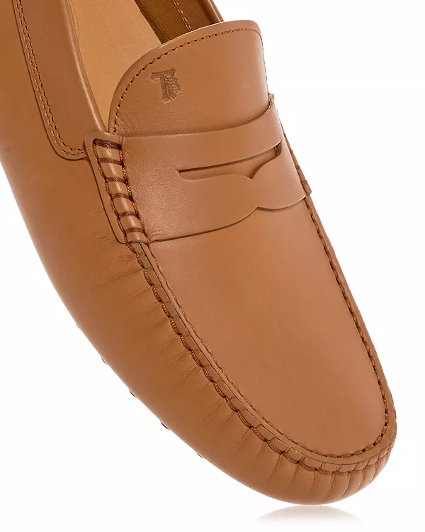 Мужские лоферы с монеткой Tod'S, бежевый — фото 4