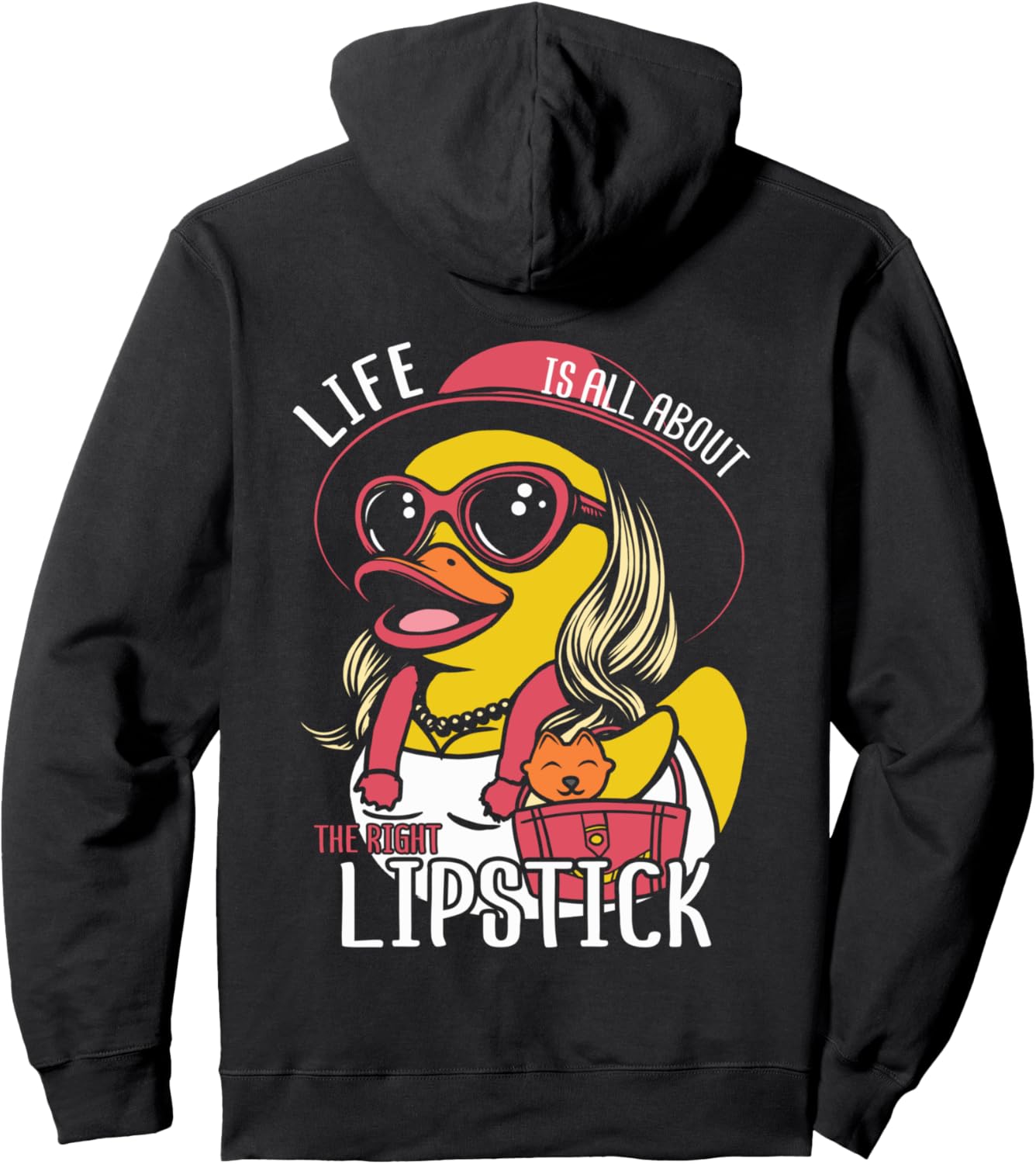 

Модная резиновая уточка, уточка для покупок, модный стиль, худи Stylish Duck Fashion Rubber Ducky Couture, черный
