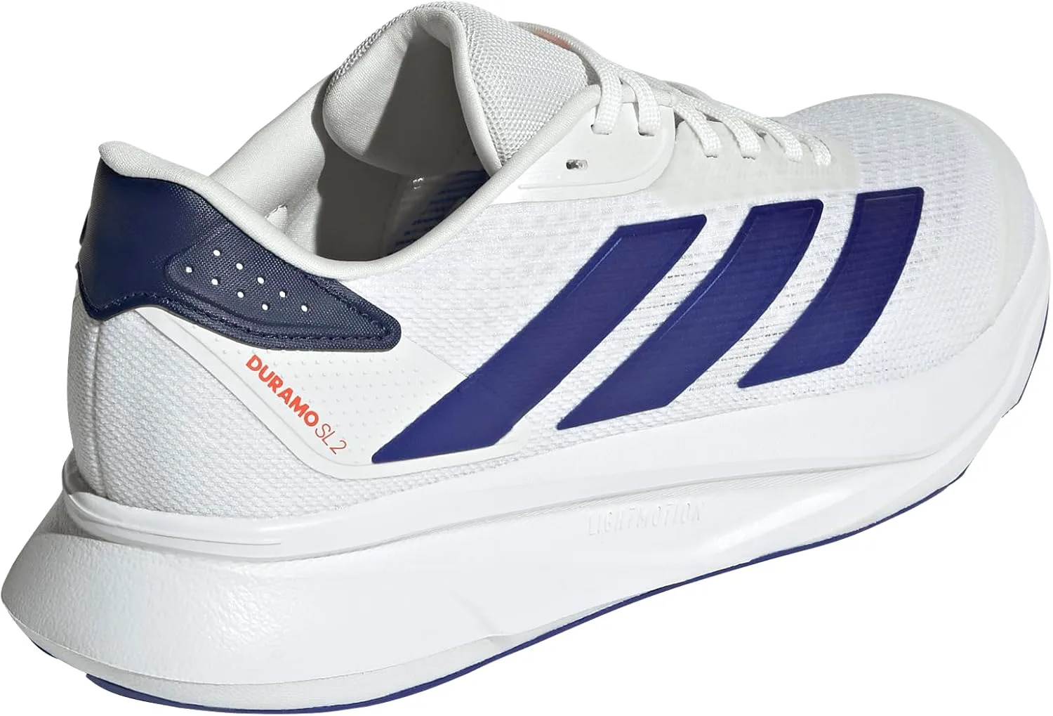 Мужские кроссовки для бега Adidas Duramo SL 2, белый/синий/темно-синий — фото 3