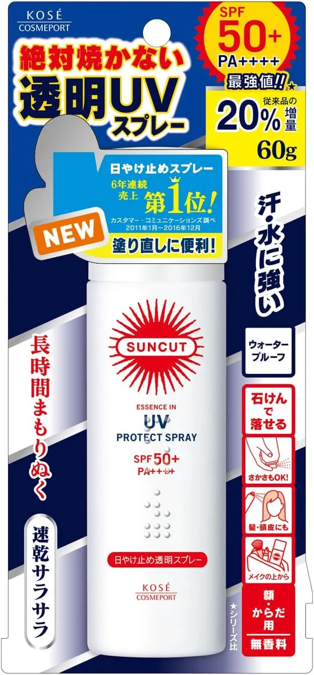 Солнцезащитный спрей Sun Cut SPF50+ PA++++ прозрачный 60 г Suncut