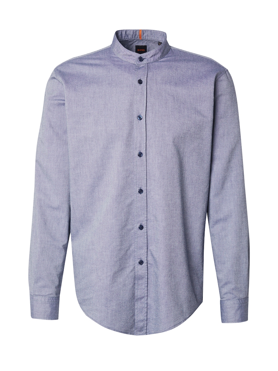 

Рубашка на пуговицах классического кроя BOSS Race, темно-синий