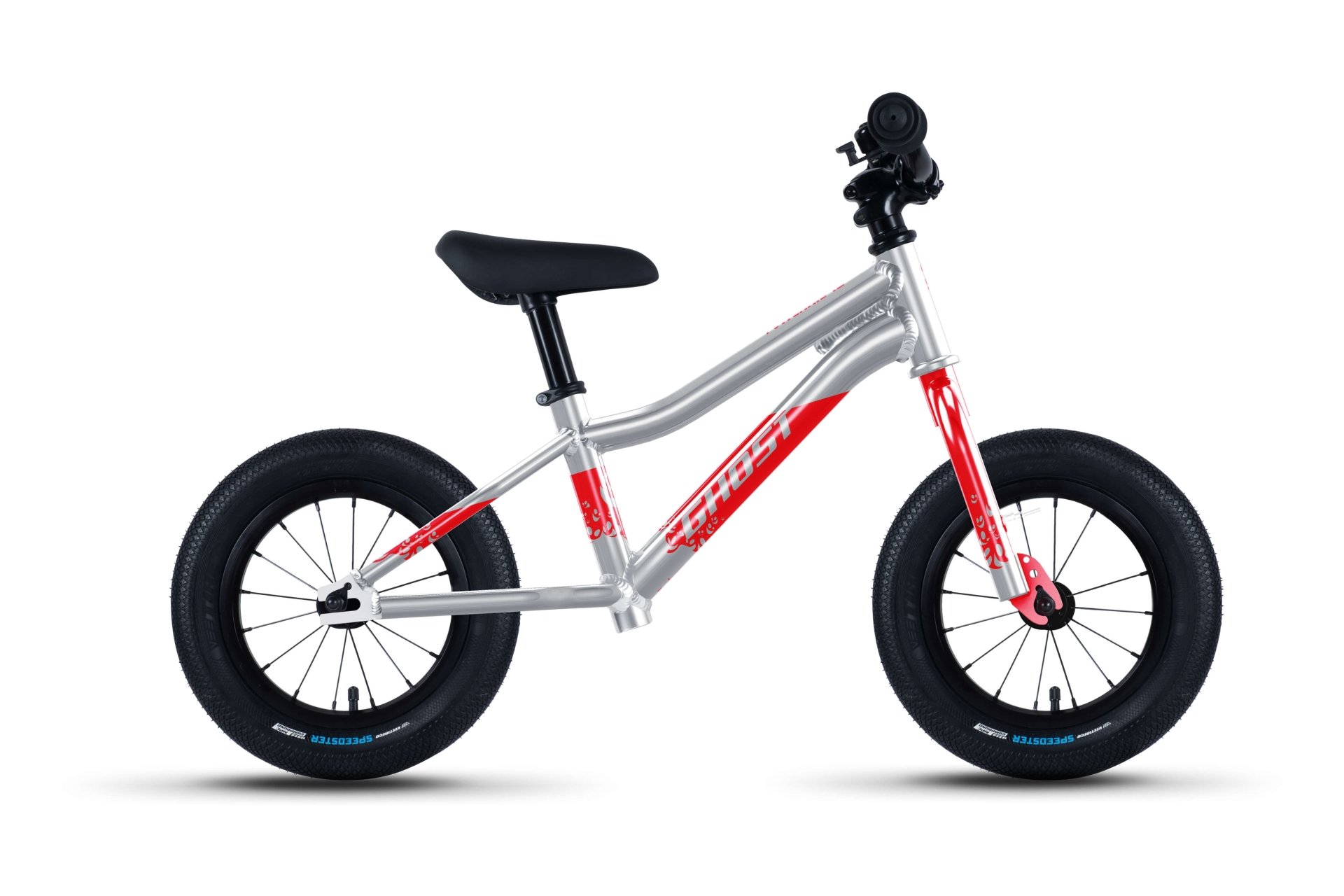 

Детский велосипед Ghost Powerkiddy 12 - 12 дюймов - Diamant - 2024, цвет Silber|Rainbow Silver / Riot red
