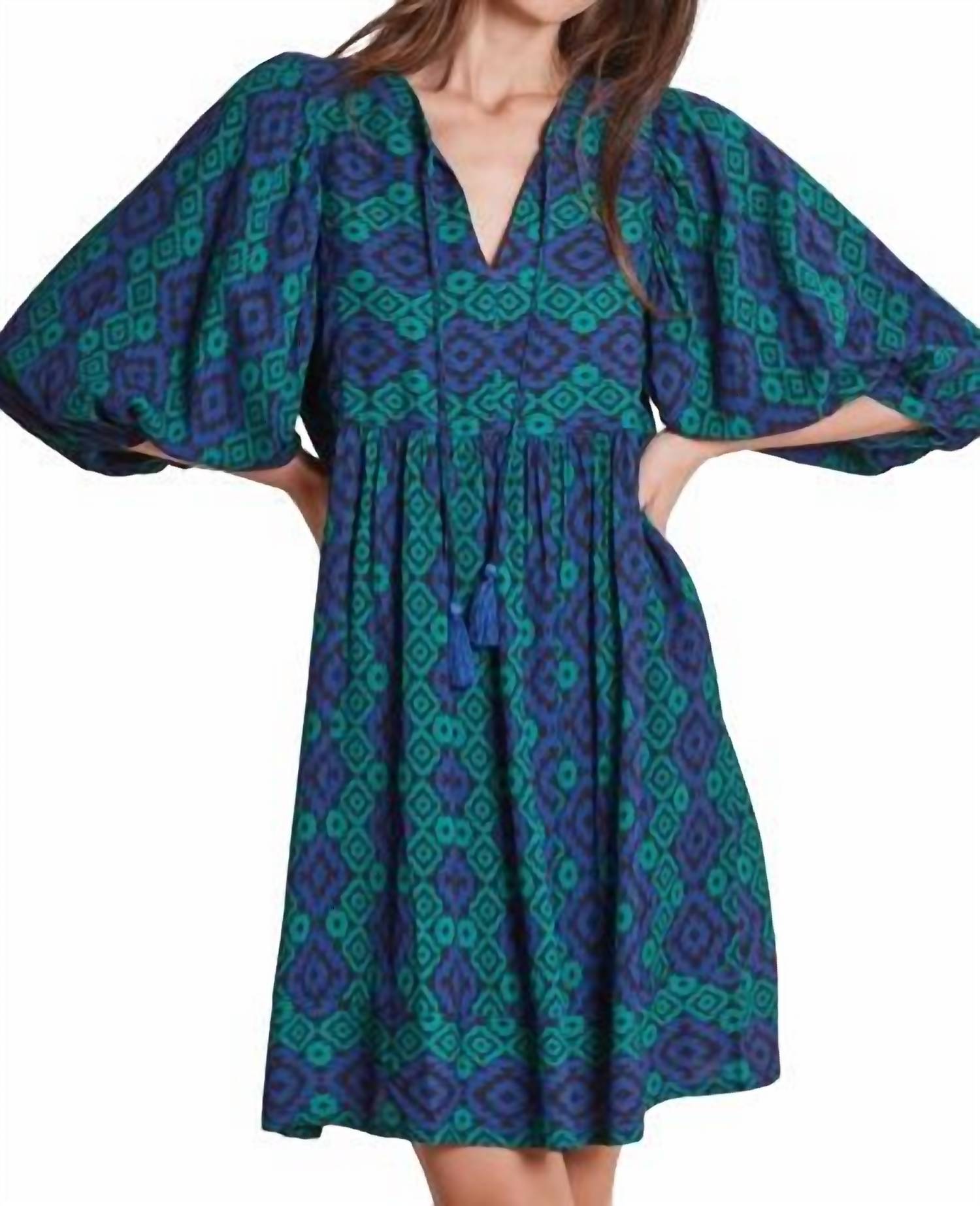 

Платье Janet Crepe Tapestry в синем цвете Multi Tyler Boe