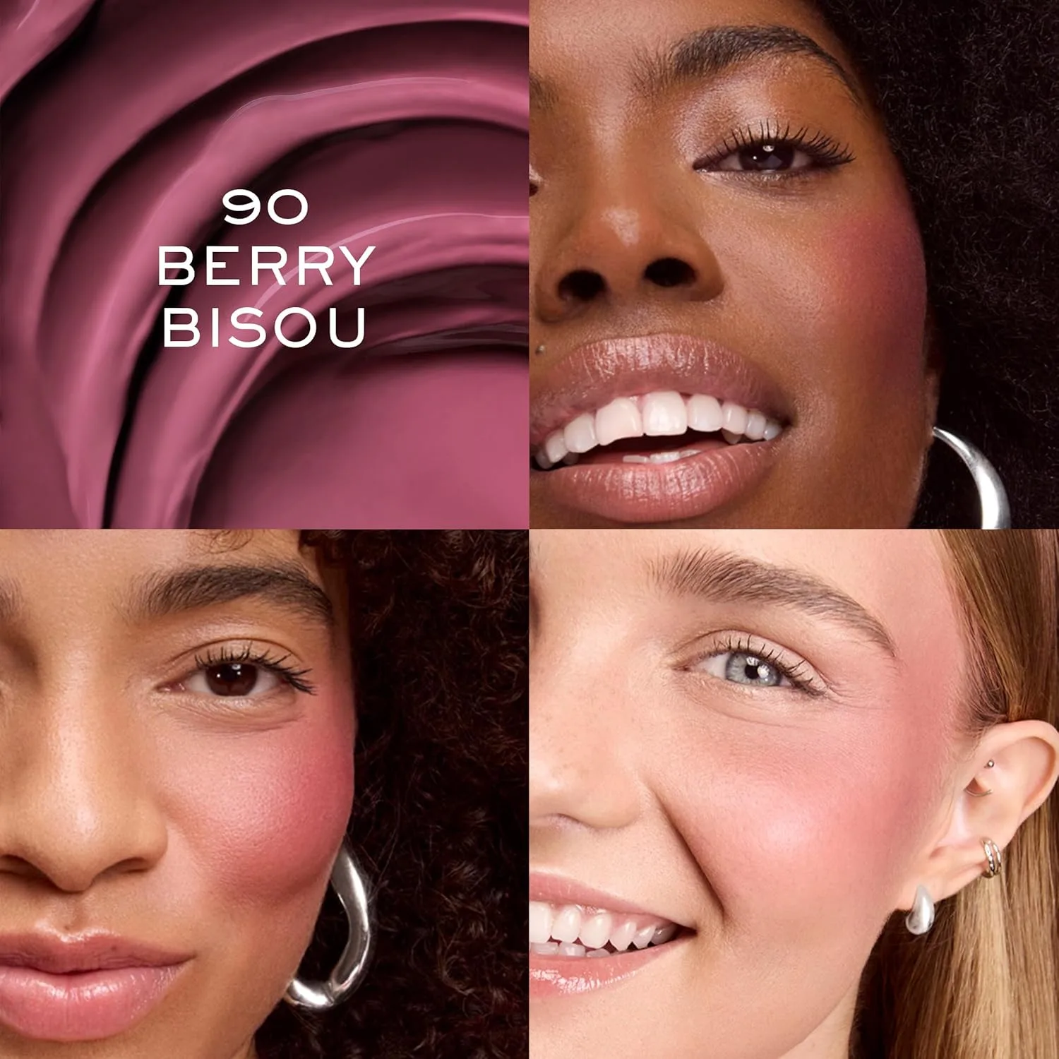 Жидкие румяна Lancôme Skin Idôle Juicy - ​​невесомые жидкие румяна с мягким матовым финишем - легко наслаиваются и позволяют коже дышать., 90: Berry Bisou (Deep Berry) — фото 3