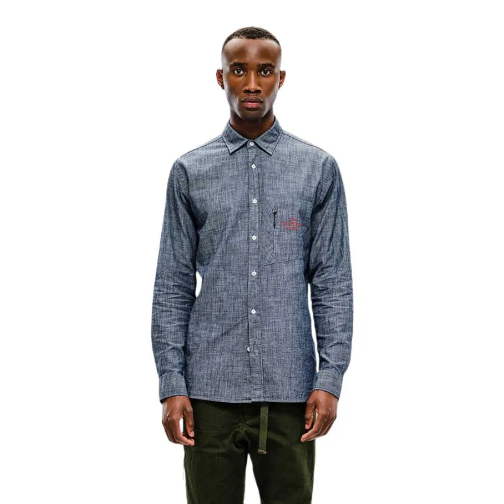 

Рубашка The Mountain Studio Field chambray, синий