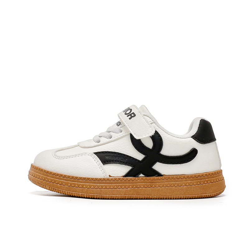 

Кроссовки для скейтбординга детские с амортизацией, устойчивые к истиранию и скольжению WARRIOR, белый черный