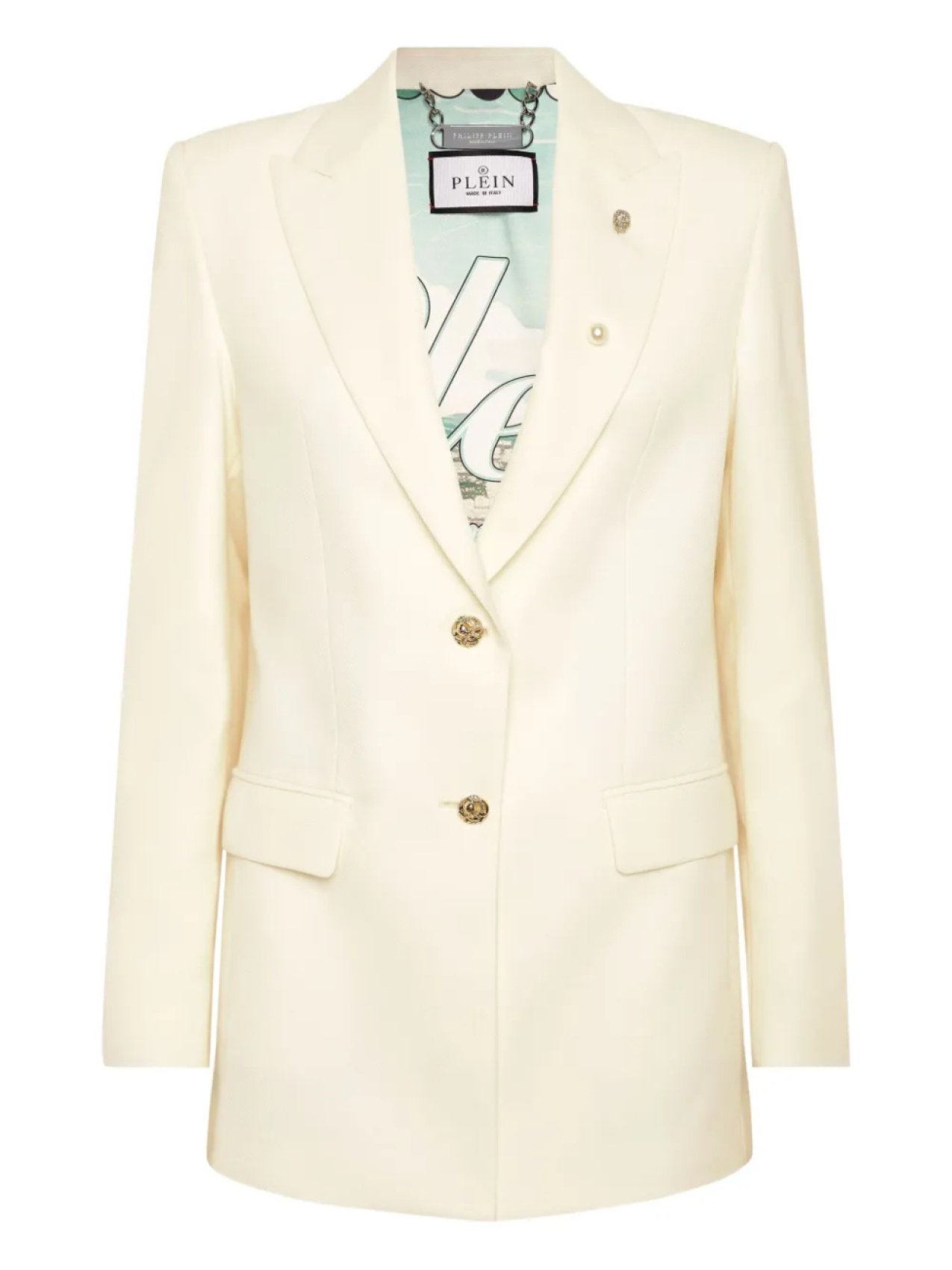

Блейзер Boyfriend Fit Philipp Plein, белый