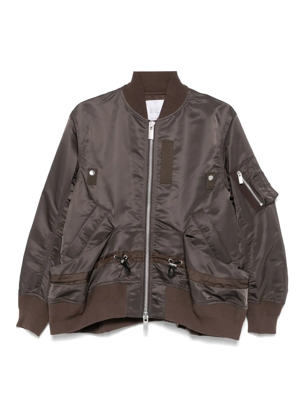 

Бомбер с кулиской SACAI, коричневый