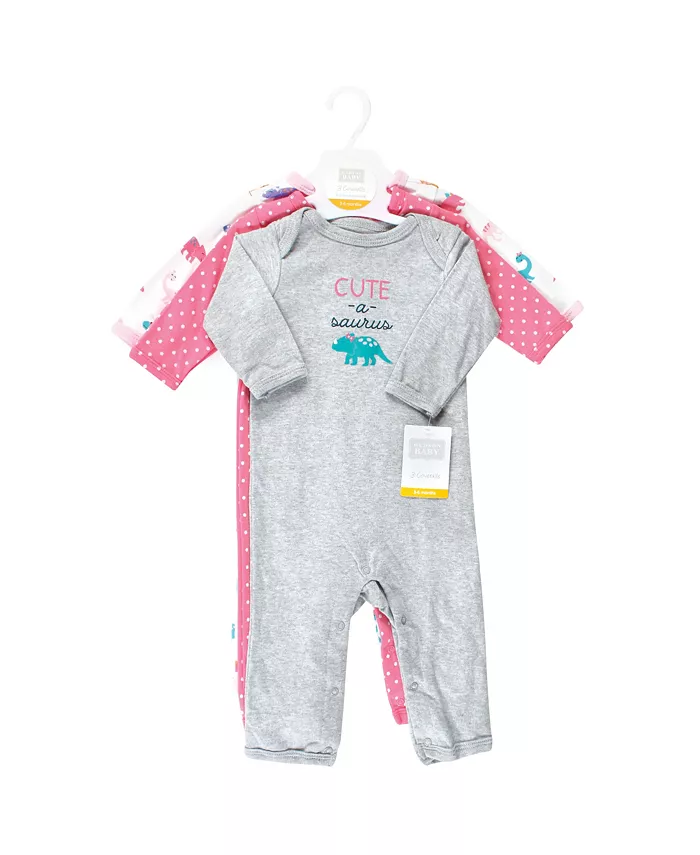Детские комбинезоны Hudson из хлопка для девочек Hudson Baby, мультиколор — фото 2