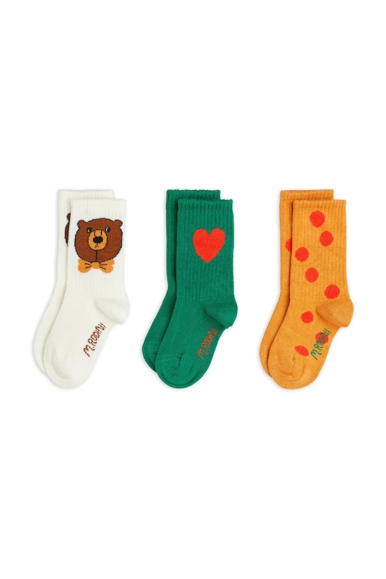 

Детские носки Bear, 3 шт. Mini Rodini, зеленый
