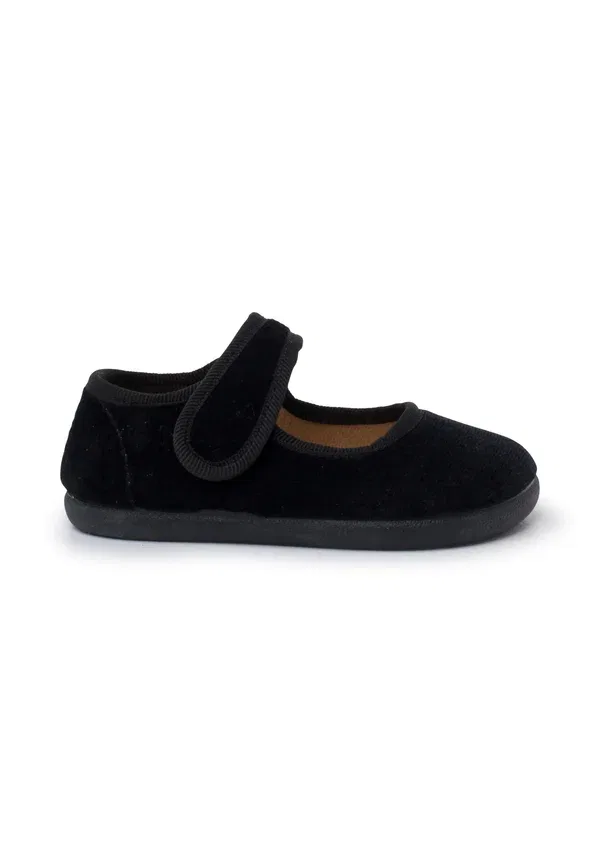 Туфли-балетки Merceditas barefoot tira adherente baby shoes Pisamonas, черный