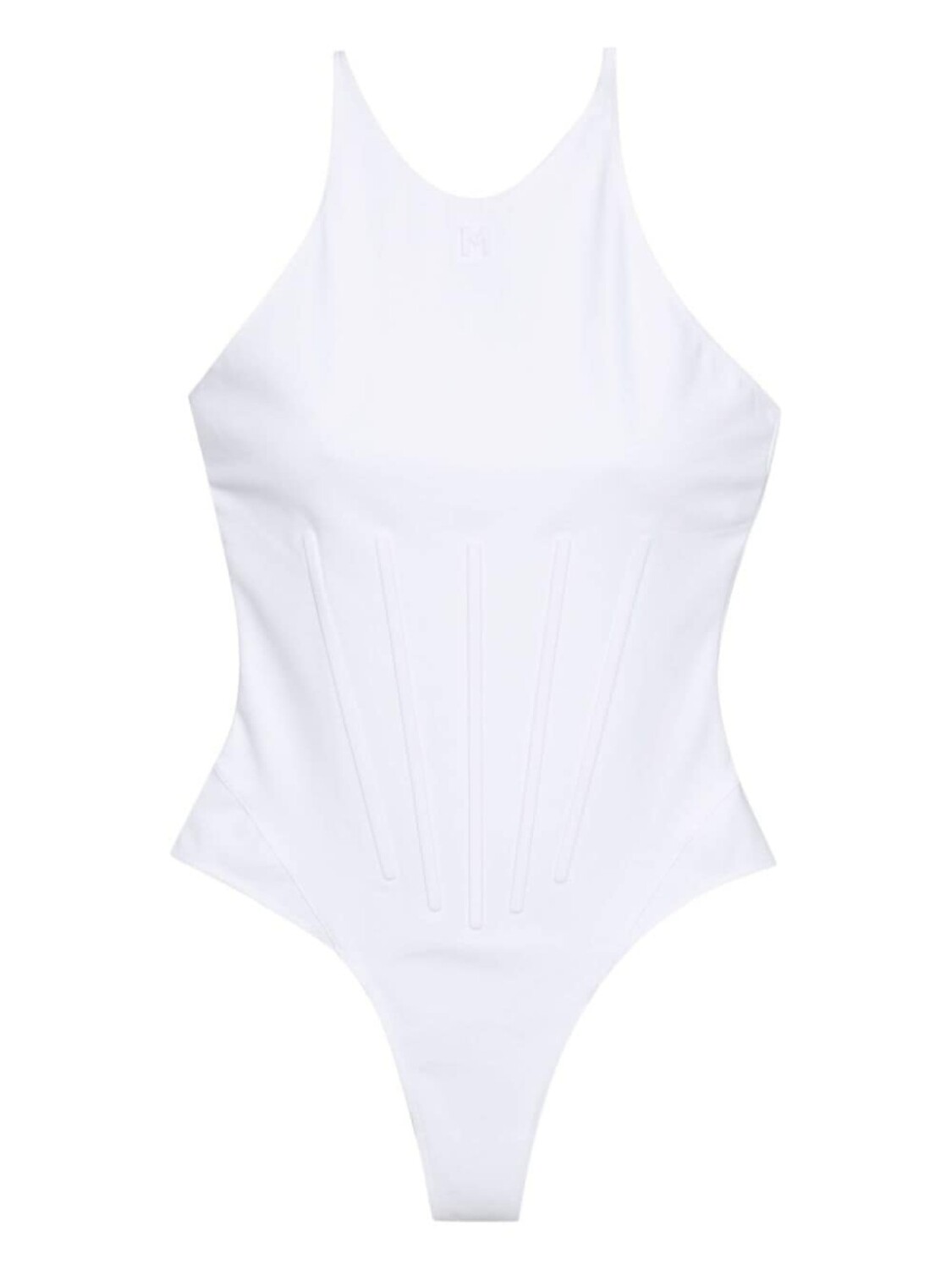 

Mugler слитный купальник Corseted, белый