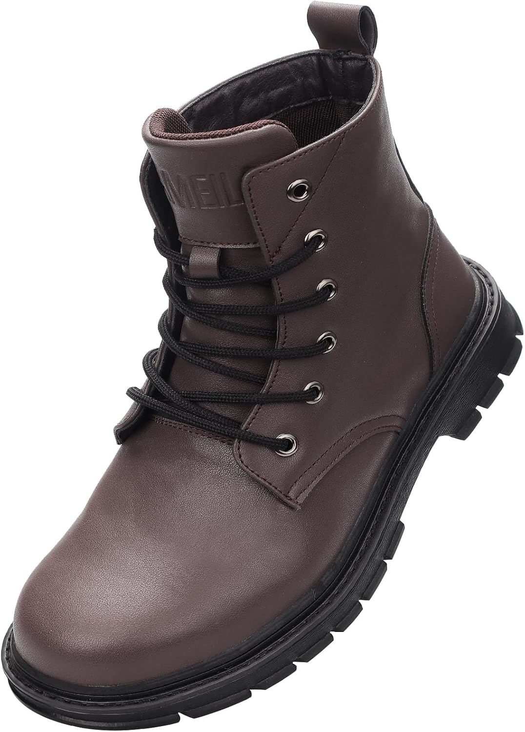 

Водонепроницаемые ботинки с стальным носком для женщин и мужчин, 15 см, удобные композитные ботинки, защитная обувь для строительства Owif, коричневый