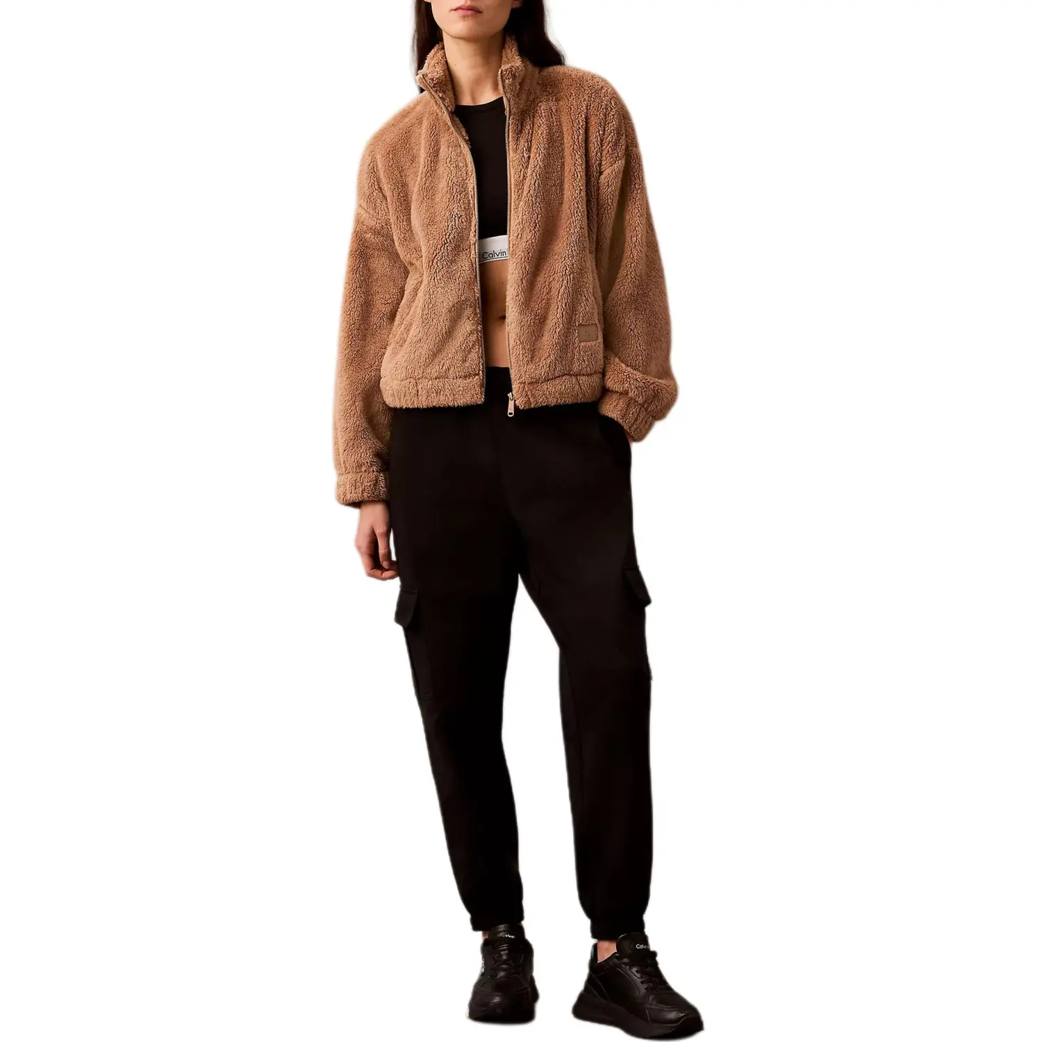 

Calvin Klein Коричневая женская куртка, Brown