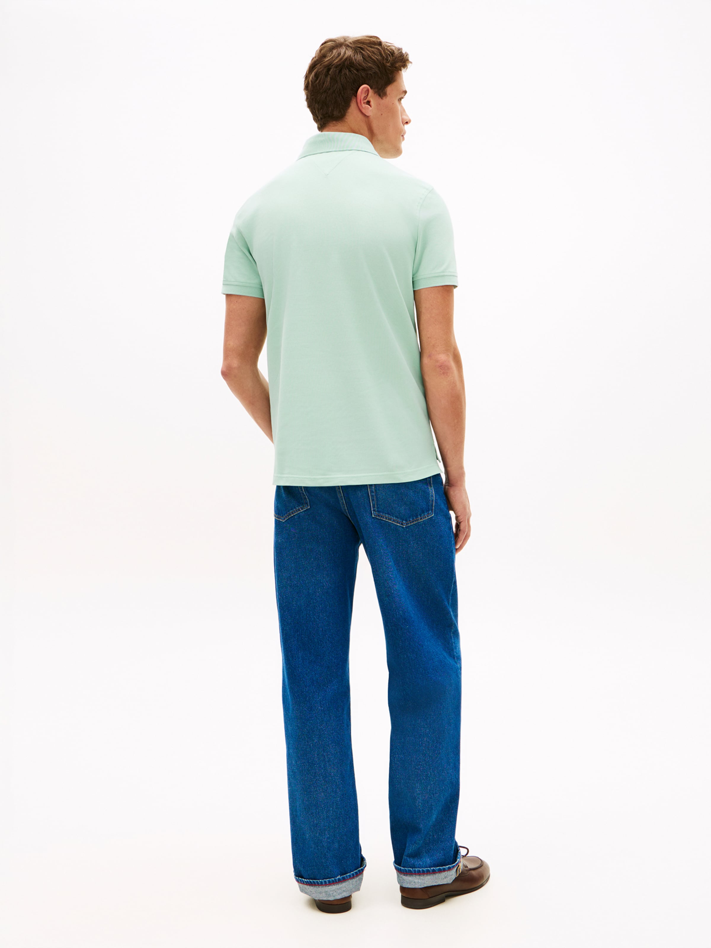 TOMMY HILFIGER Футболка 'CORE 1985 REGULAR POLO' в цвете Mint — фото 4