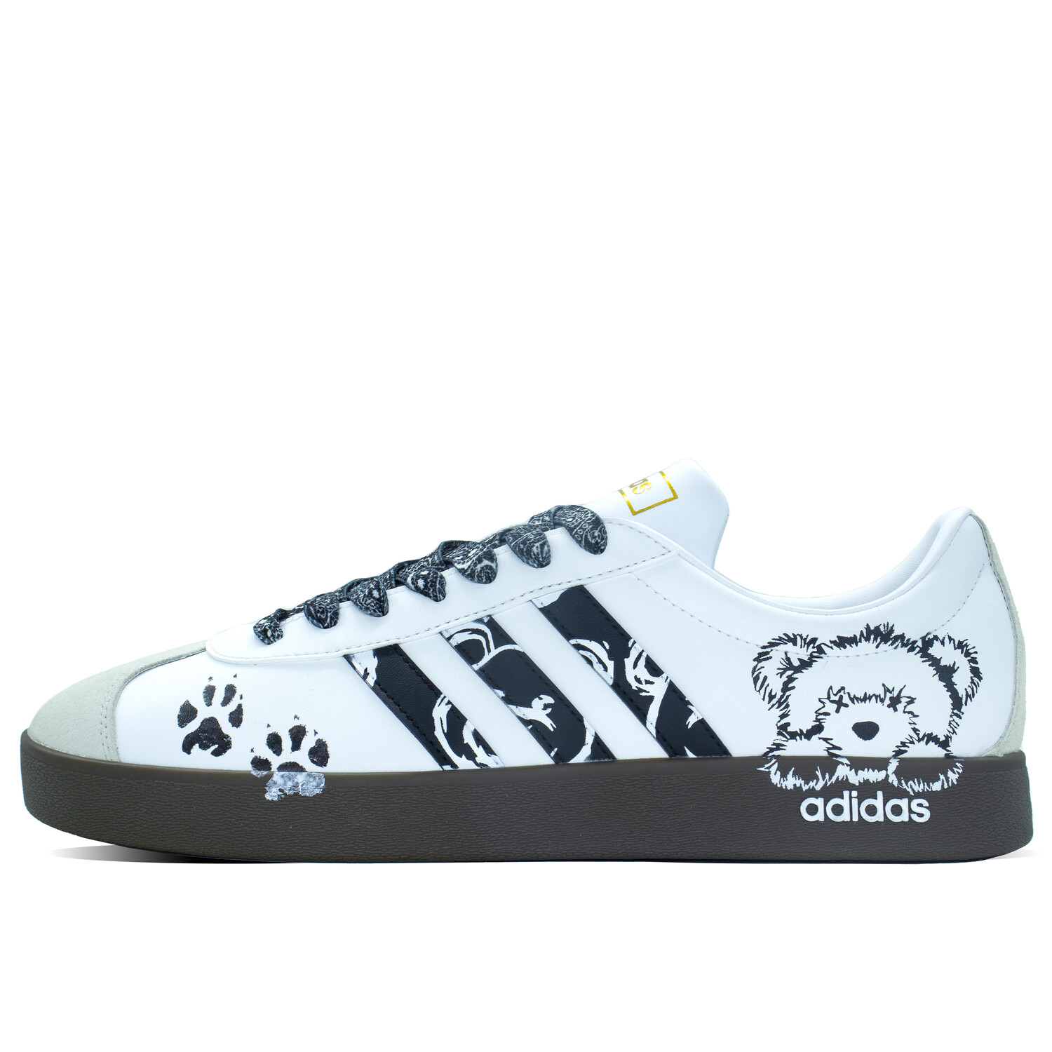 

Кроссовки adidas neo Vl Court Classic Skateboarding Shoes Unisex Low-top White/Brown, белый