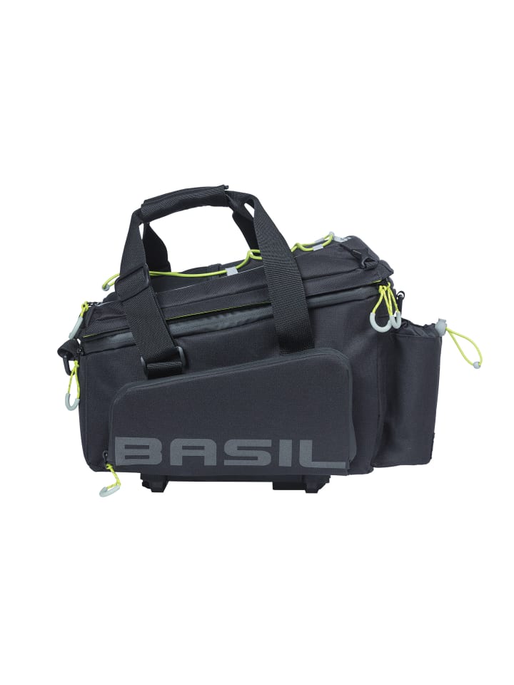 

BASIL Велосипедная сумка XL Pro MIK в черно-салатовом цвете