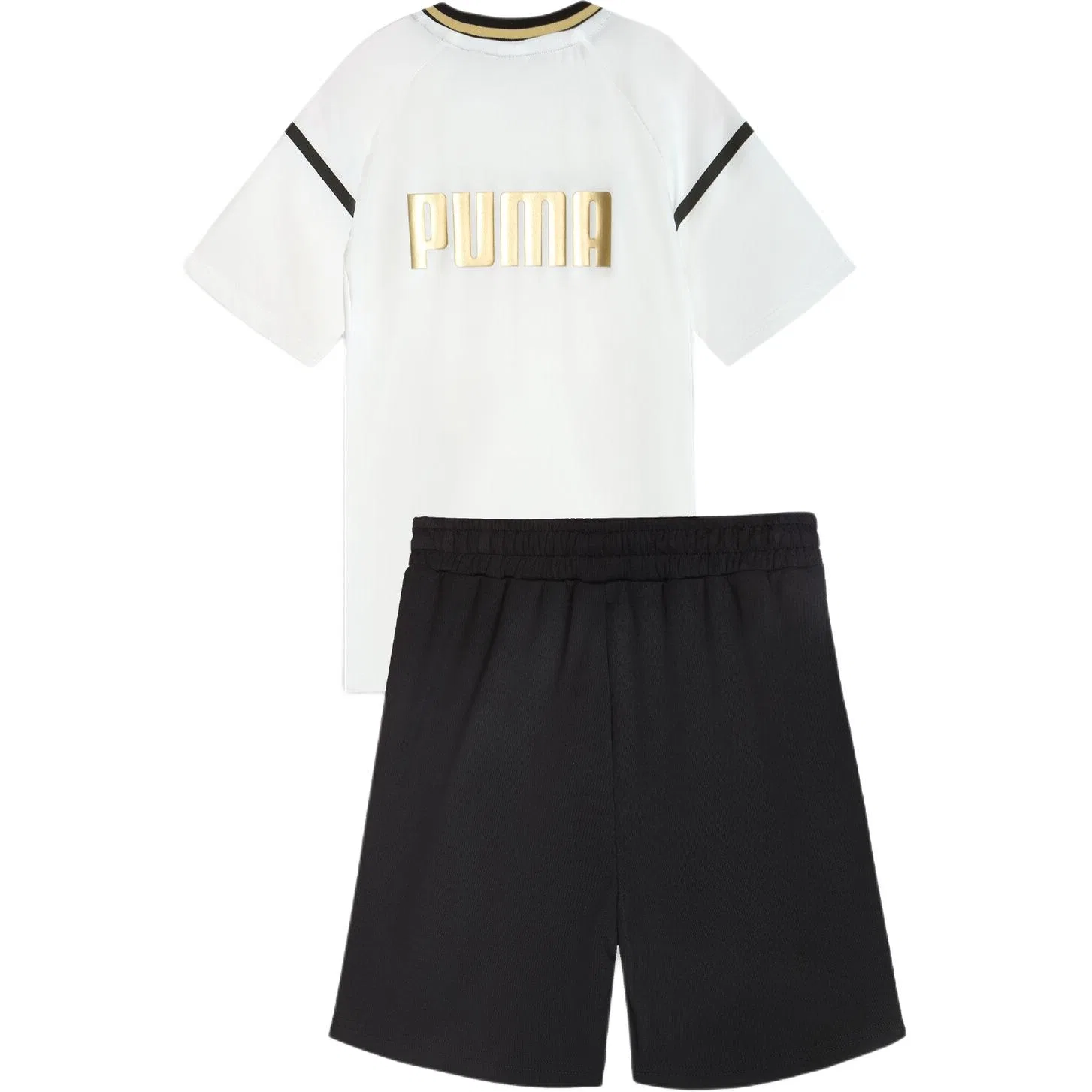 Детский спортивный костюм Casual Sportswear 2 Piece Set PUMA, White-Black-01 — фото 3