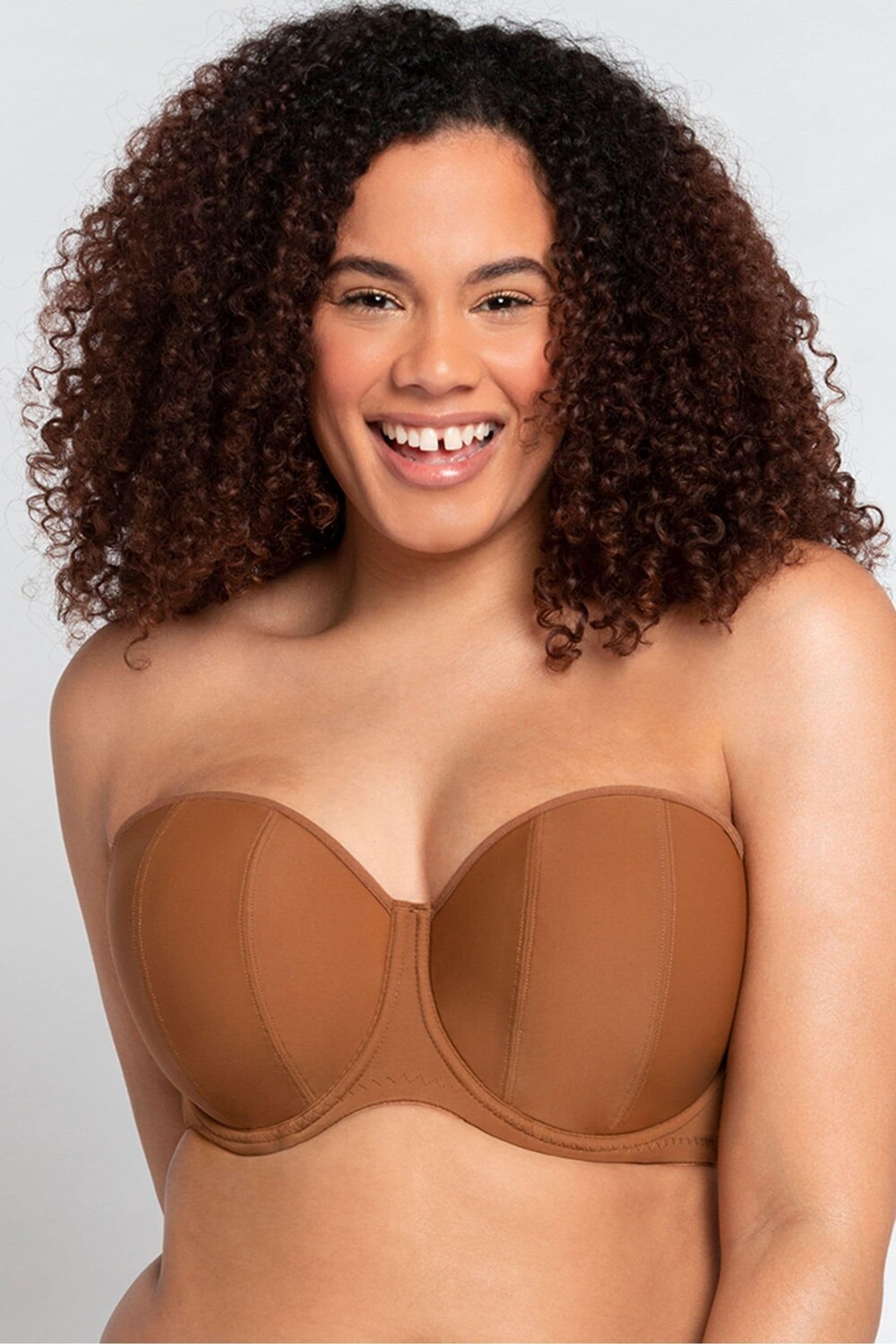 

Роскошный бюстгальтер без бретелек Curvy Kate, мультиколор