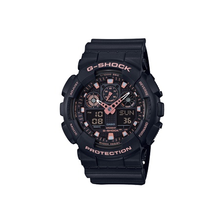 

G-SHOCK Часы Casio G SHOCK Analog Digital GA100GBX 1A4, Black Pink