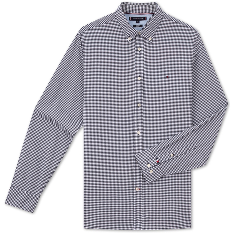

Tommy Hilfiger Рубашка мужская синяя в клетку