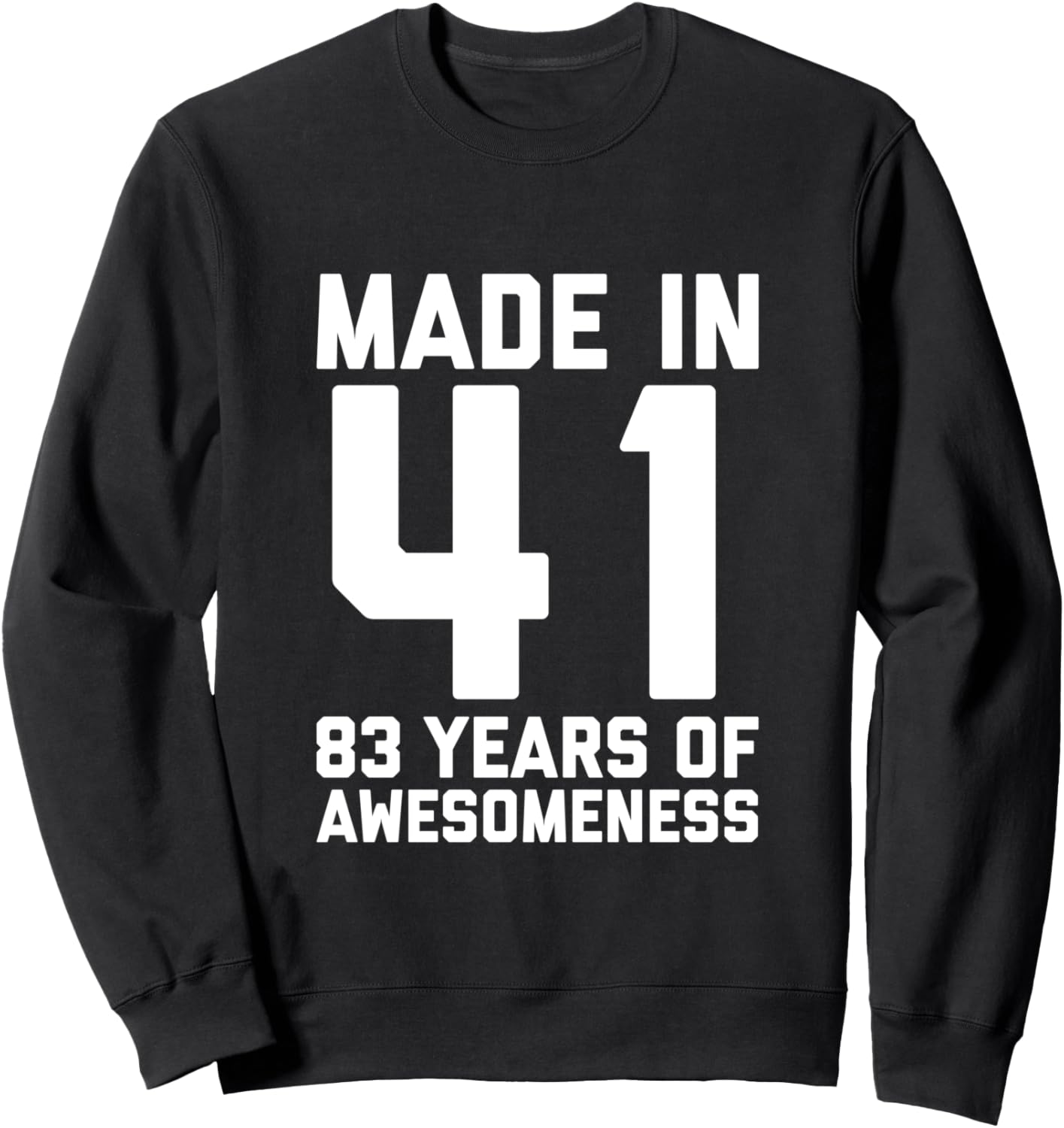 

Толстовка на 83-й день рождения для женщин, подарки на 83-й день рождения для мужчин (толстовка) 83Rd Birthday Gift Ideas For Men, Women, And 83 Year Olds, черный