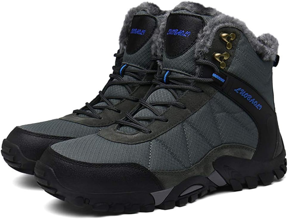 

Мужские походные ботинки, для отдыха на природе, высокие утепленные кроссовки, синие, 41/UK 7.5/US 8 Jlfzc