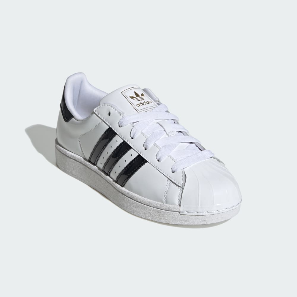 Кроссовки Adidas Superstar II Shoes, цвет Cloud White/Core Black/Gold Metallic — фото 4