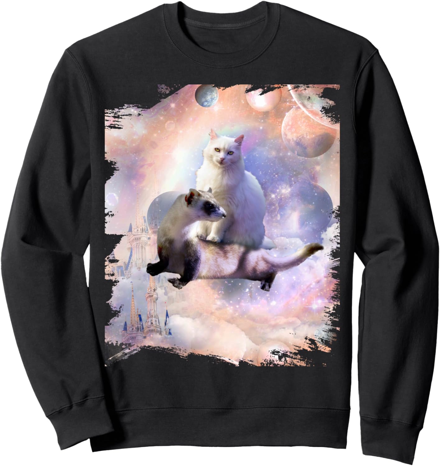 

Толстовка с изображением космического кота, верхом на лошади и хорька, черная Random Galaxy, Черный, Толстовка с изображением космического кота, верхом на лошади и хорька, черная Random Galaxy