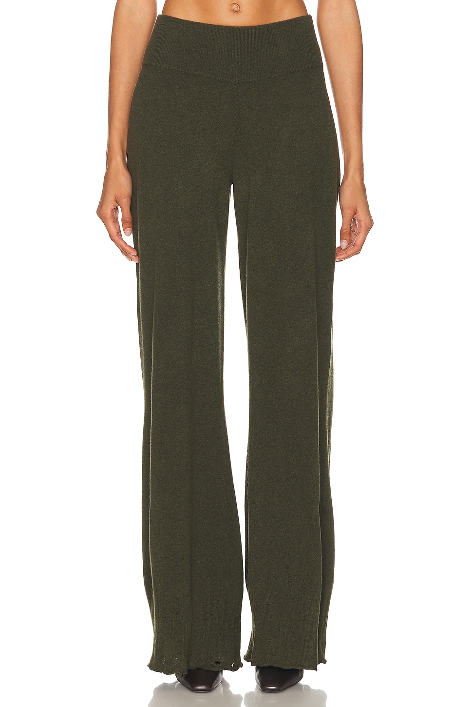 

Широкие брюки из шерсти Stella Mccartney, OLIVE