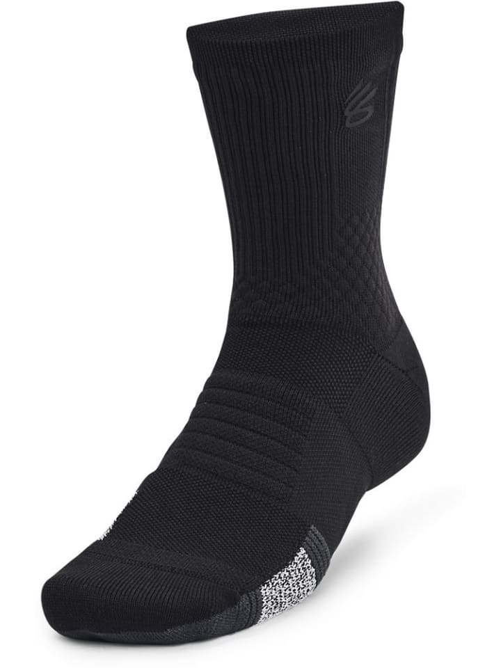 

Носки Curry Ua Ad Playmaker 1P Mid Under Armour, черный