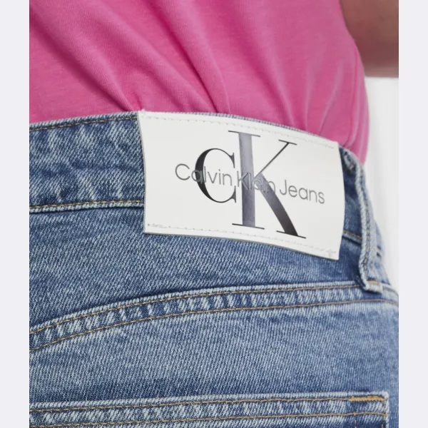 Зауженные джинсы узкого кроя Calvin Klein, синий — фото 4