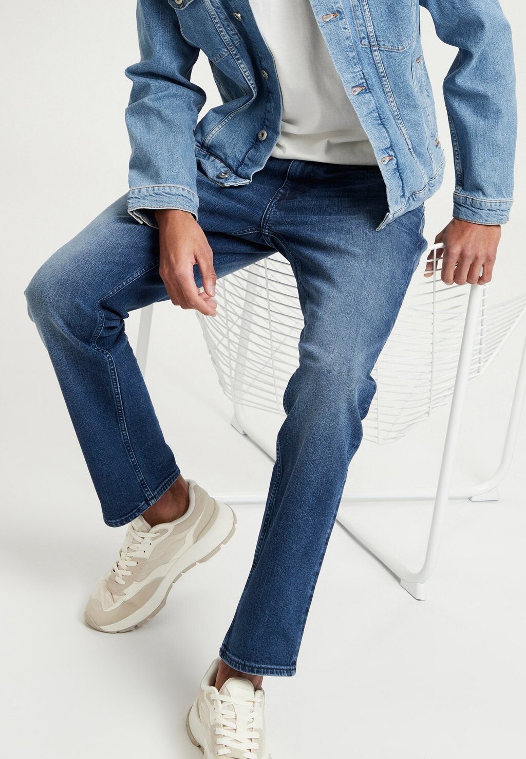 

Джинсы зауженного кроя Cross Jeans, темно-синий деним