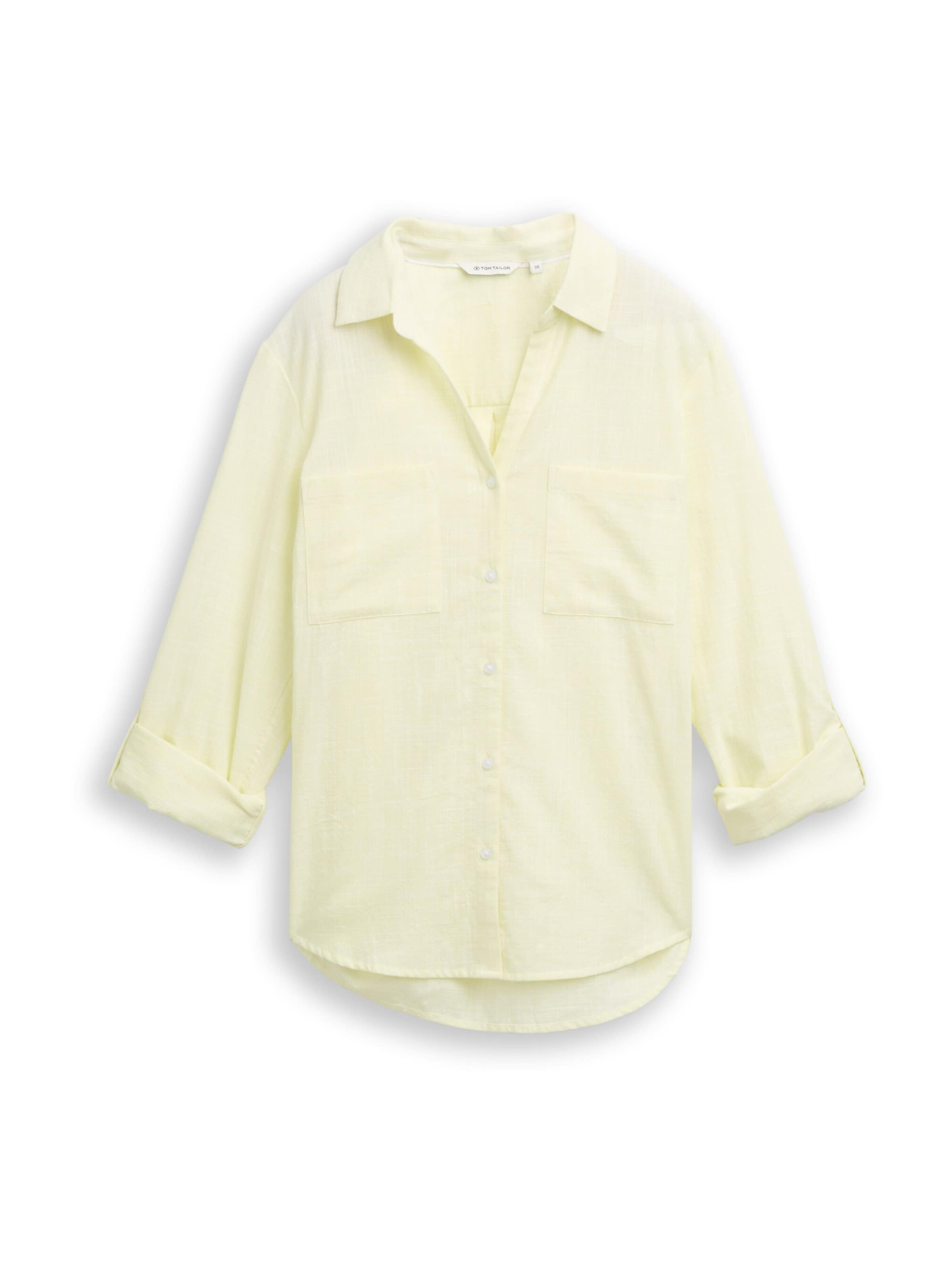 

TOM TAILOR Блузка в пастельно-желтом цвете