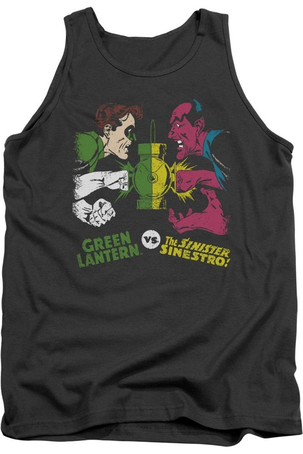 

DC Comics Gl Vs Sinestro взрослая майка Gildan, цвет charcoal