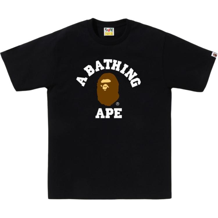 

Bape женская футболка College SS25 A BATHING APE, черный